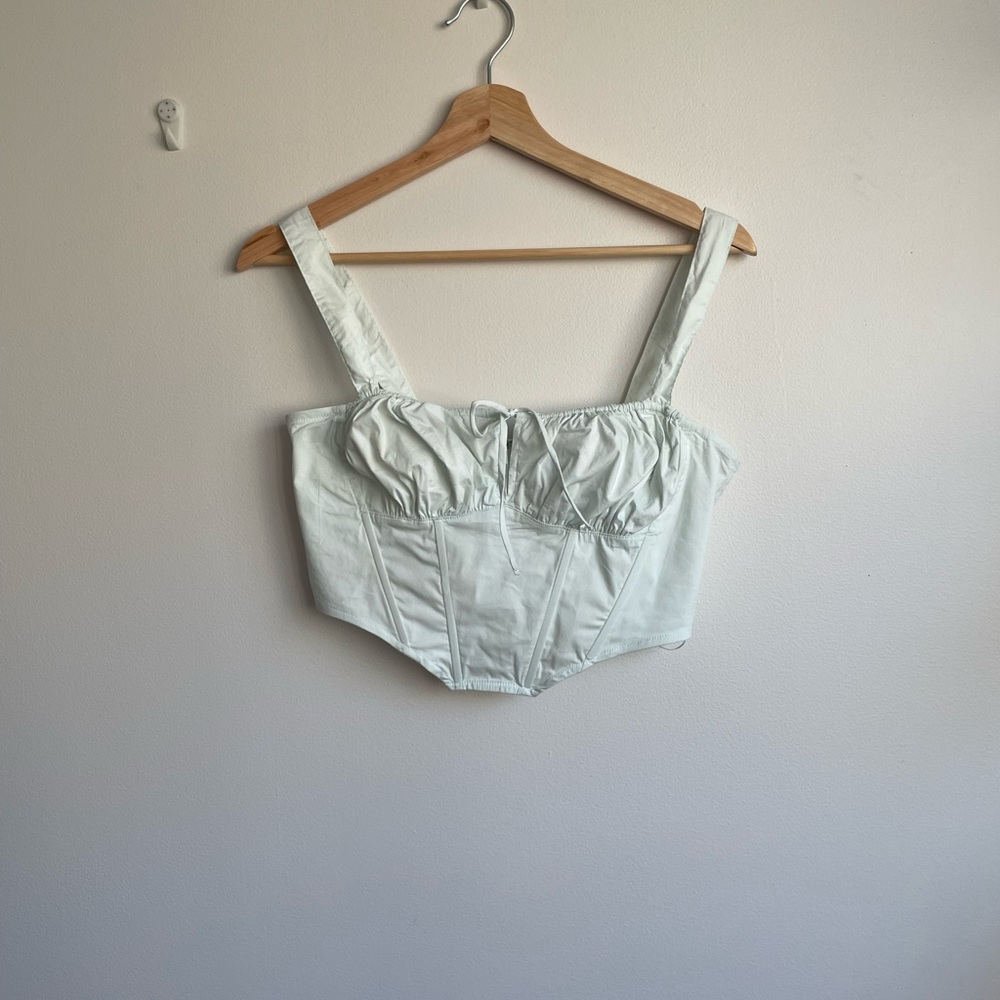 Baby blue cotton candy LA / tobi crop top